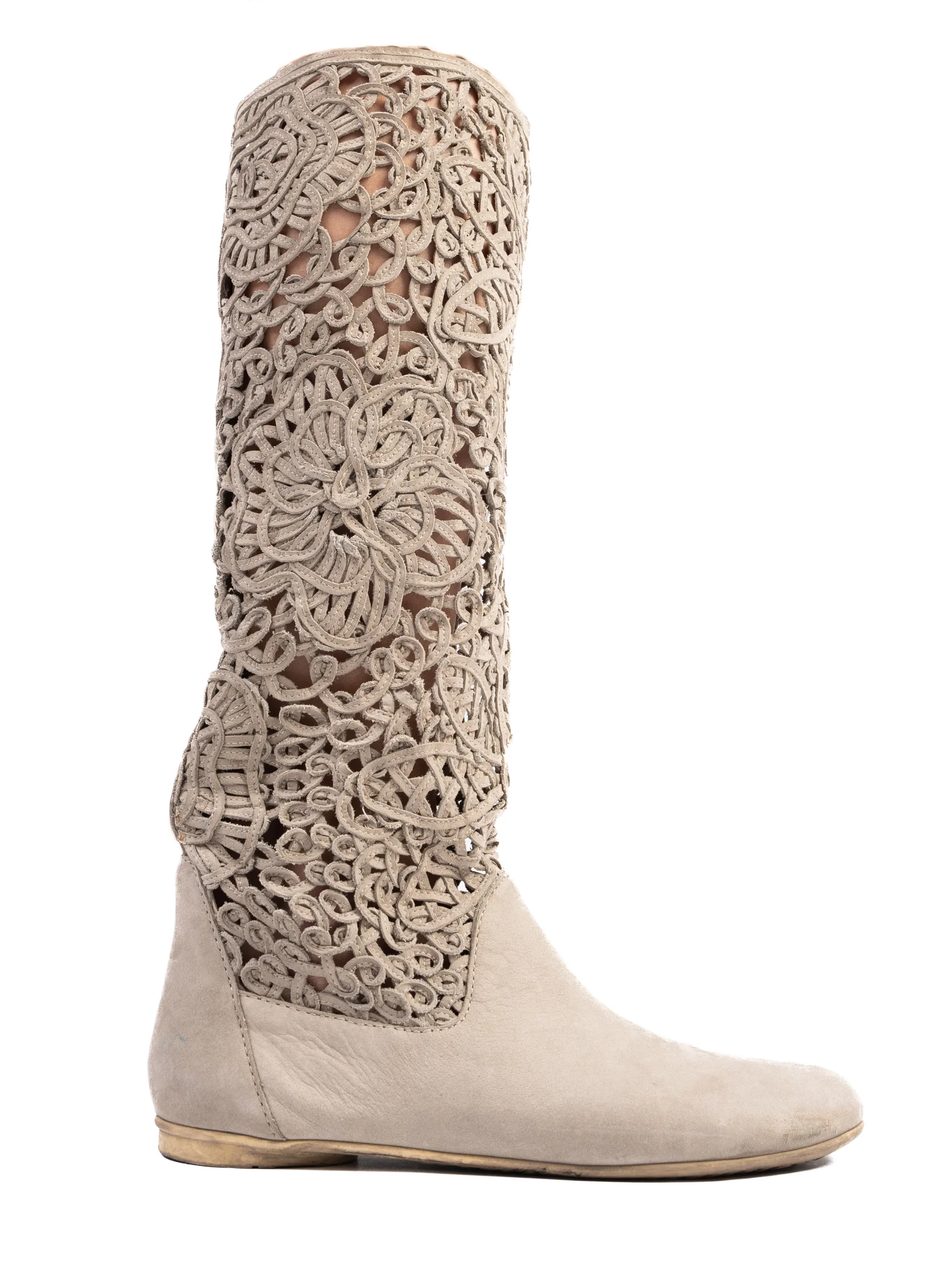 Greymer Gray Nubuck Boots — 2