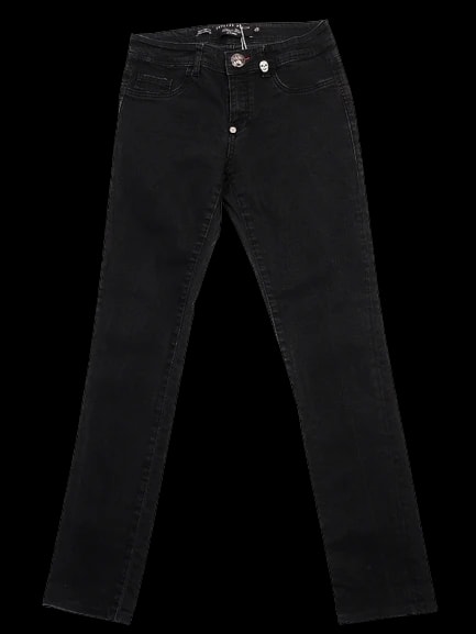 Phillipp Plein Black Cotton Straight Jeans — 1