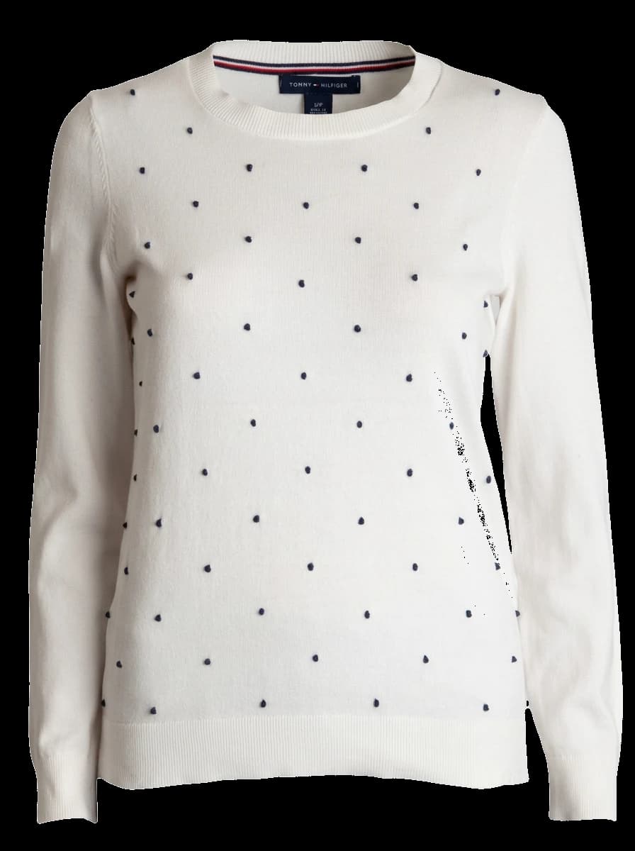 Tommy Hilfiger White Cotton Pullover — photo 1