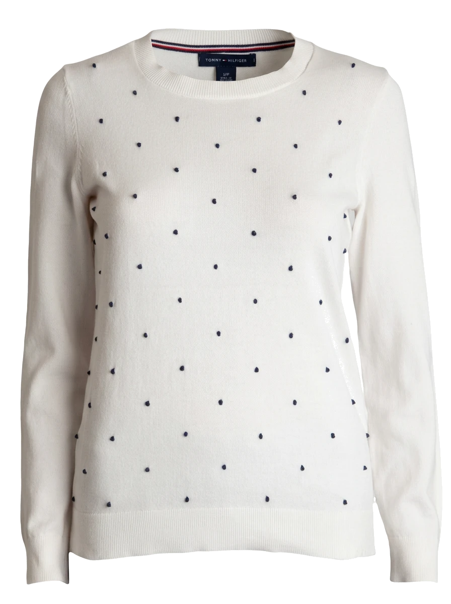 Tommy Hilfiger White Cotton Pullover — 1