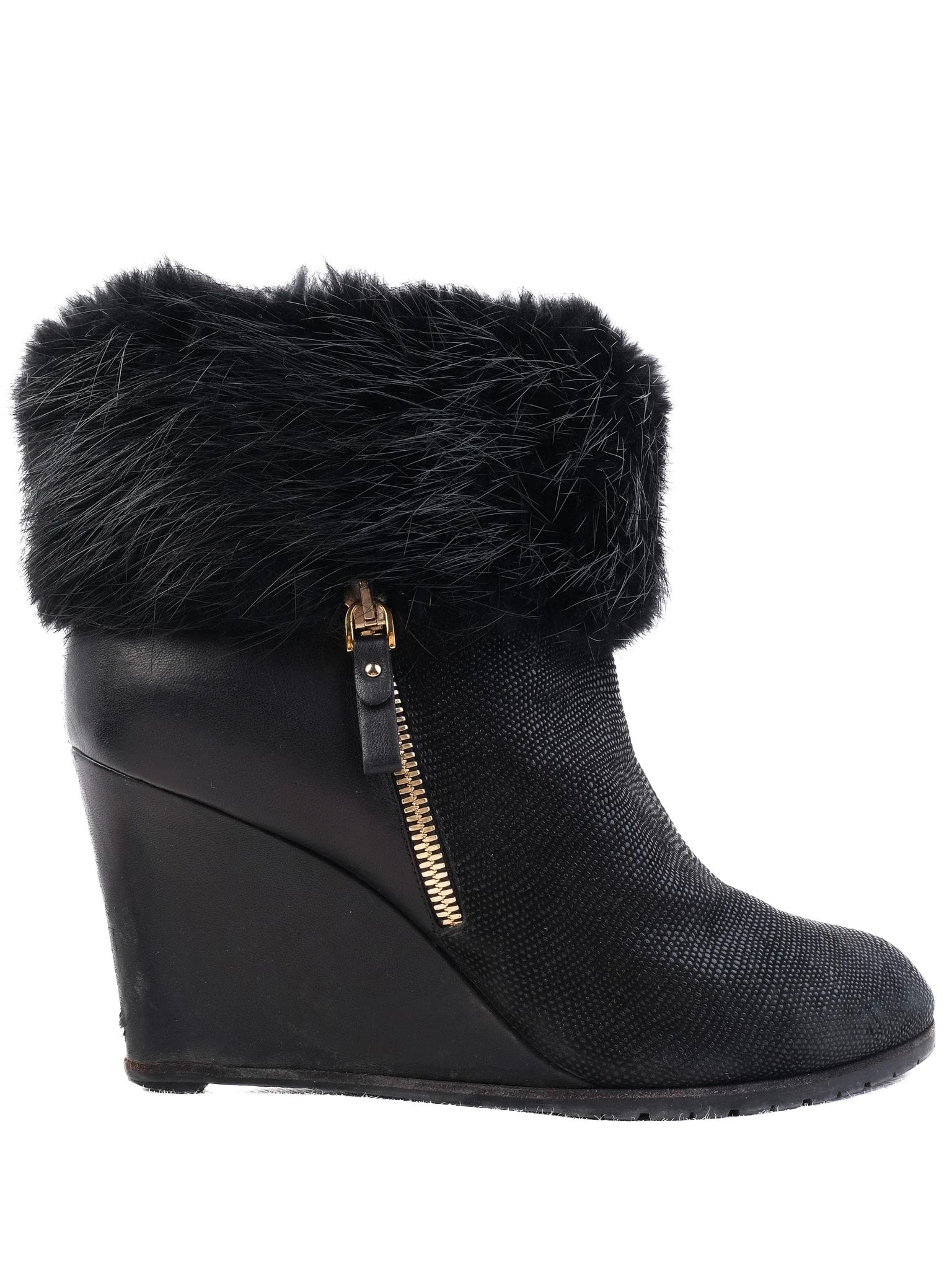 Sergio Rossi Black Leather Boots — 3