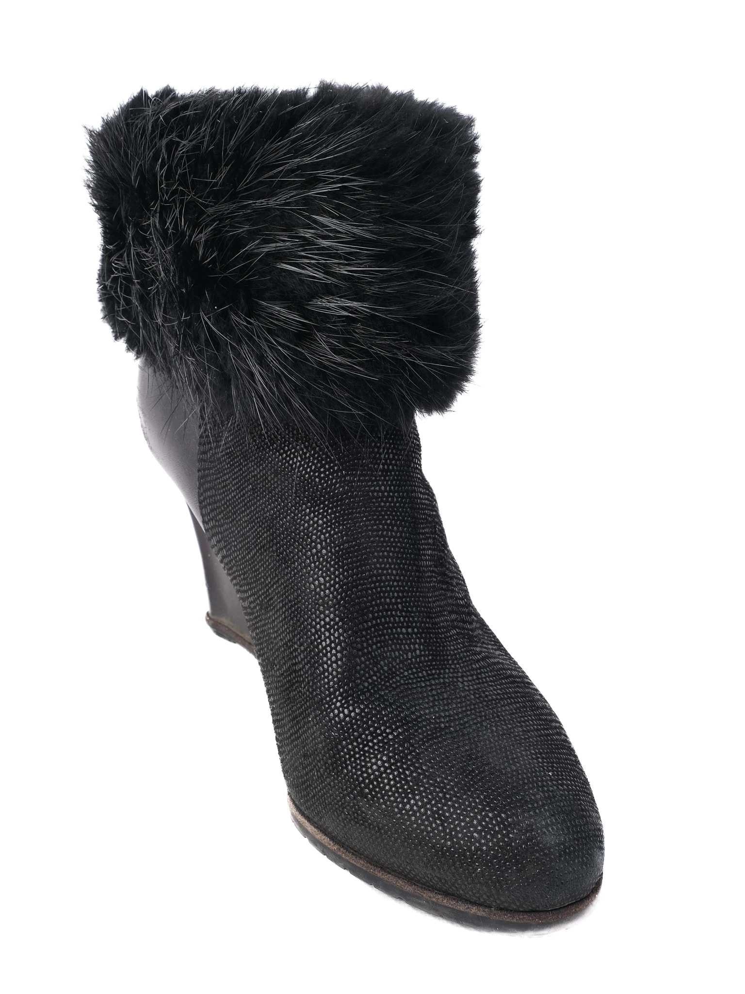 Sergio Rossi Black Leather Boots — 2