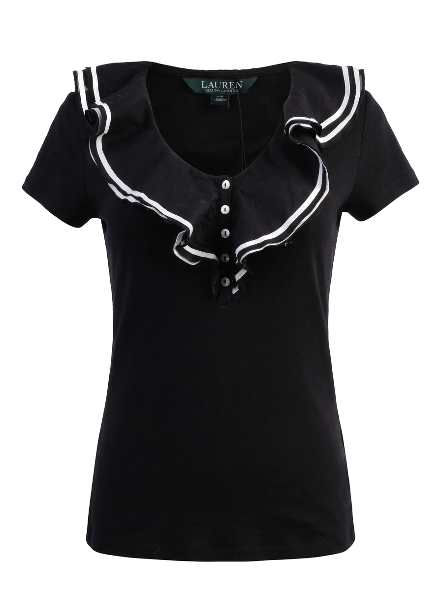Ralph Lauren Black Cotton T-Shirt — 1