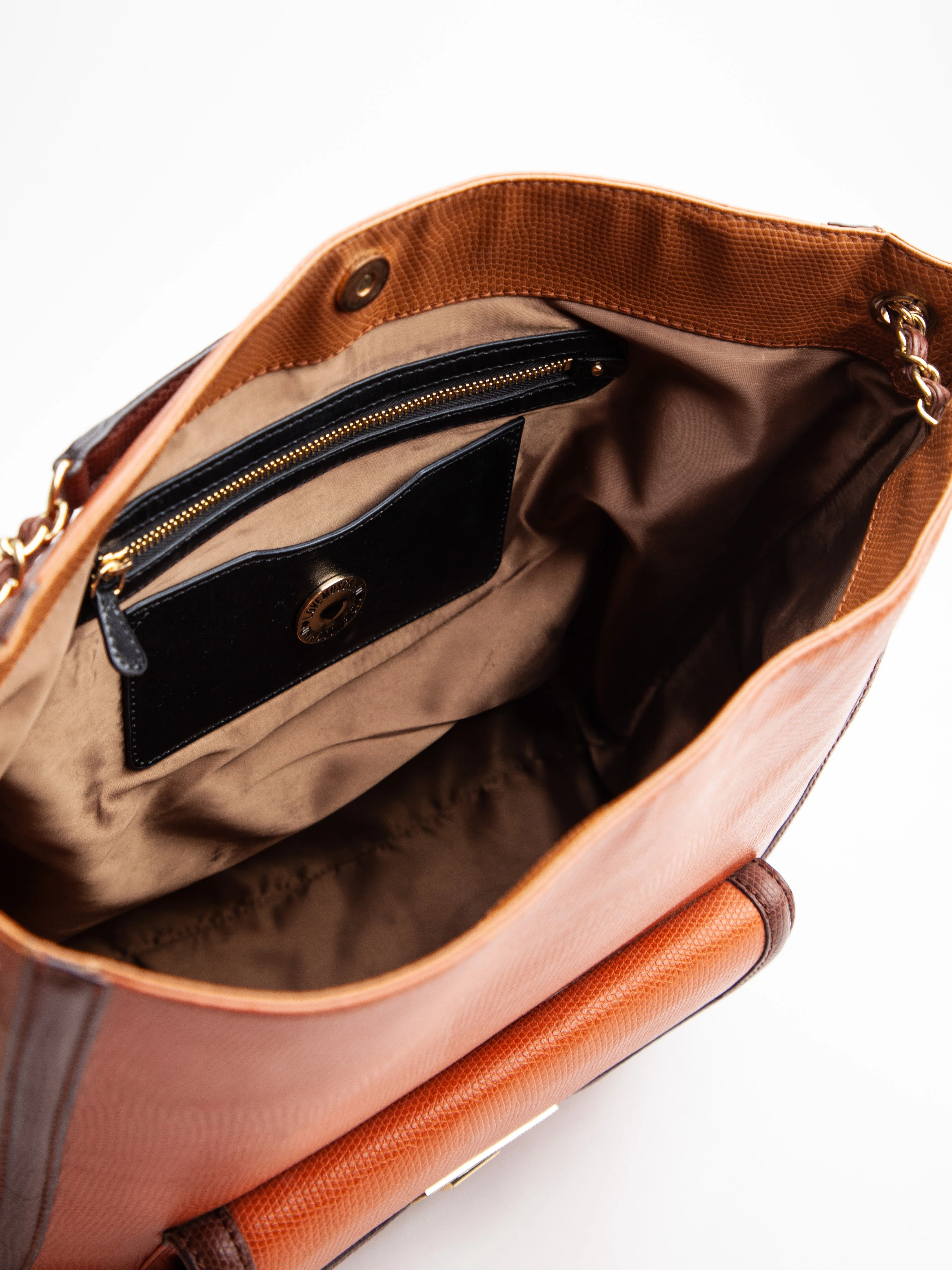 Moschino Orange Leather Everyday Bag — 2