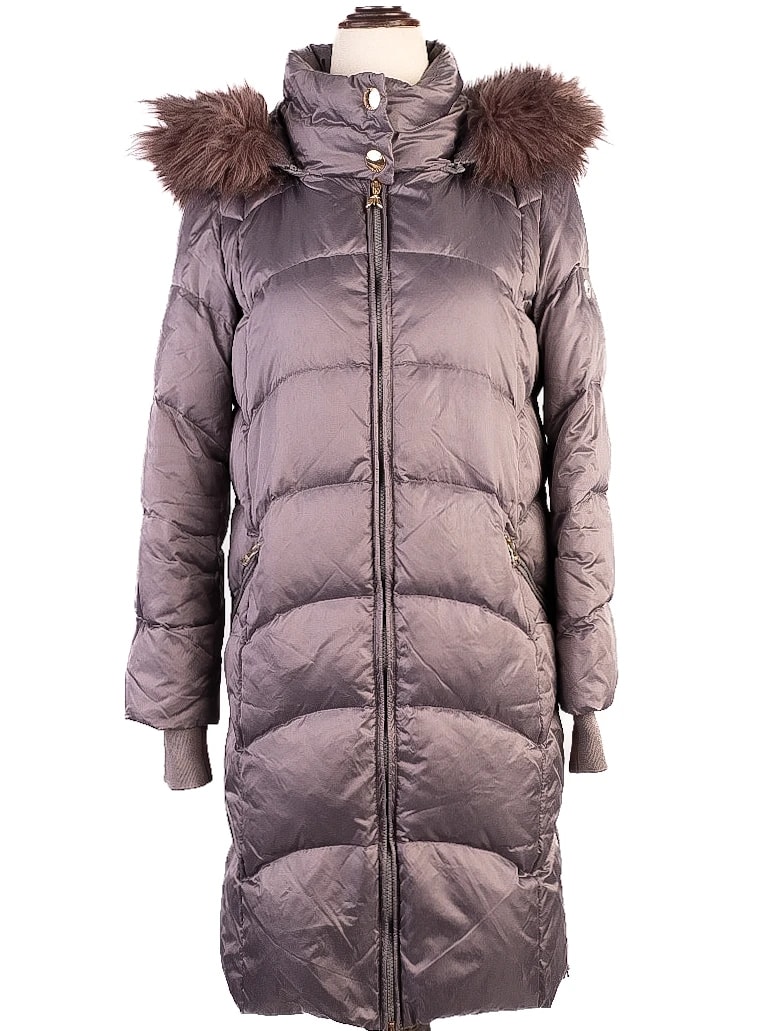 Patrizia Pepe Gray Polyester Puffer Jacket — 2