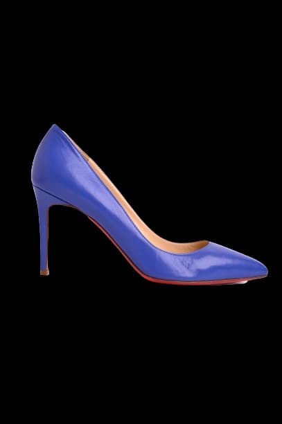 Christian Louboutin Purple Leather High Heel Pumps — photo 1
