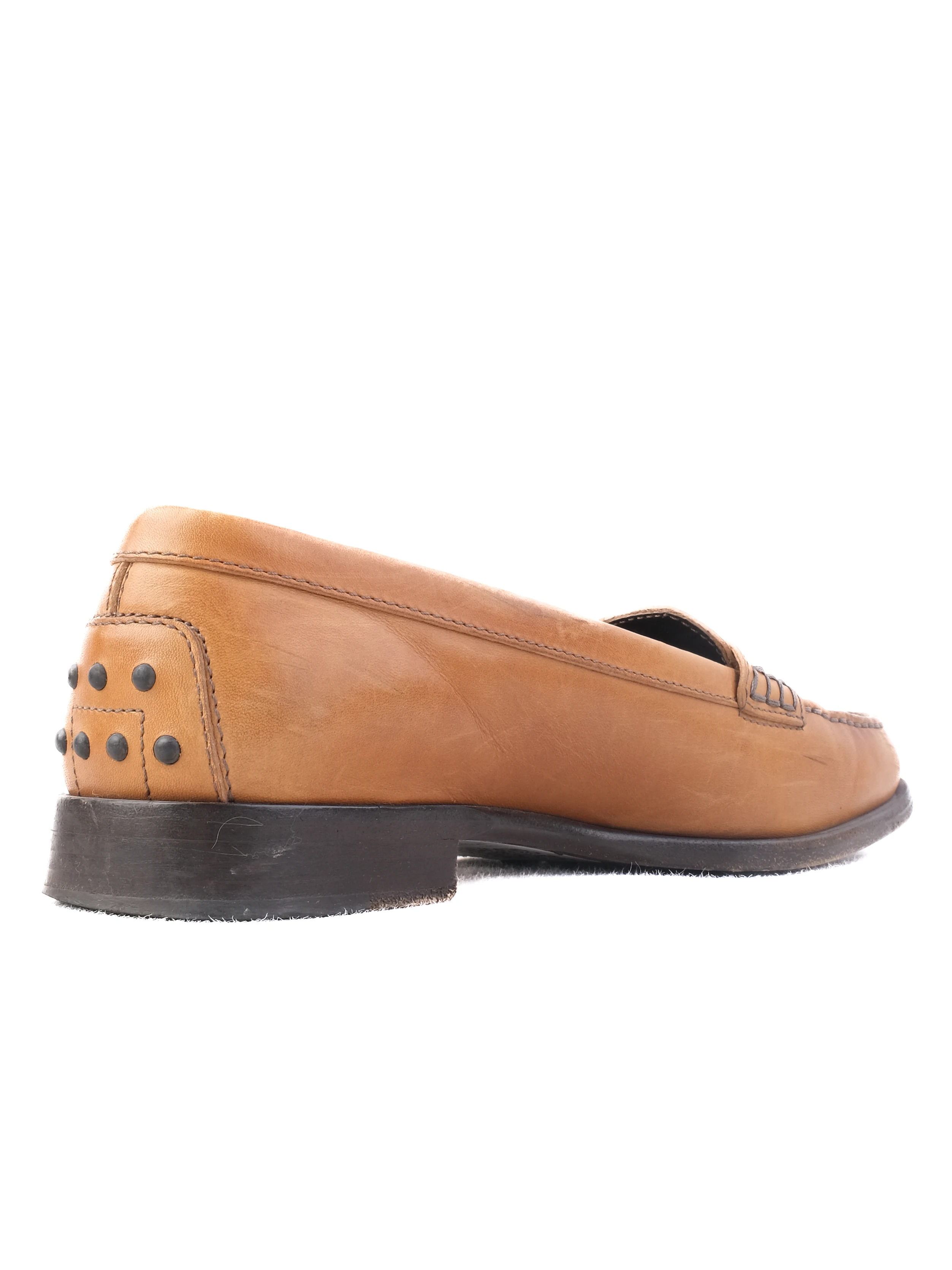 Tod's Orange Leather Moccasins — 2