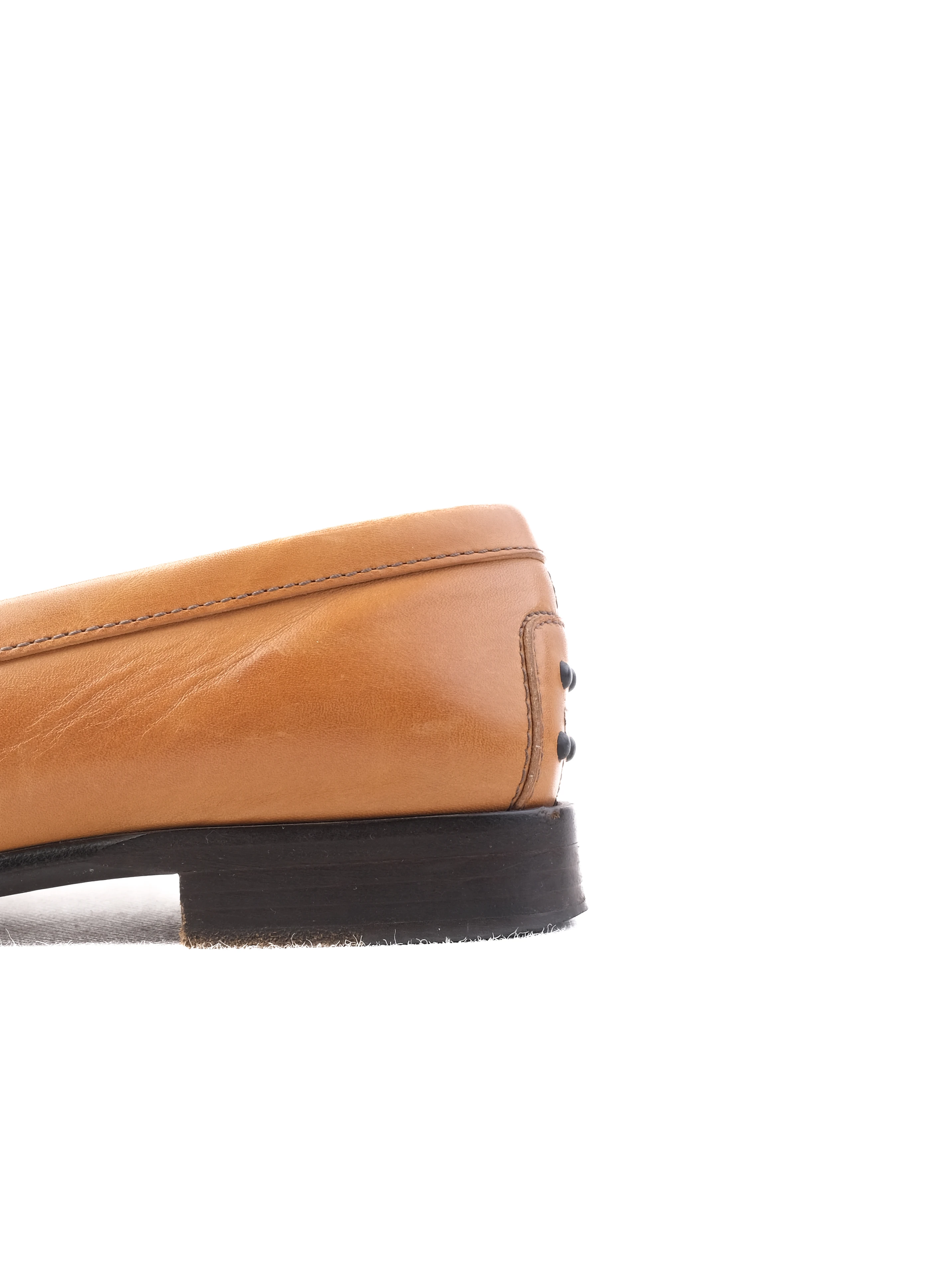 Tod's Orange Leather Moccasins — 3