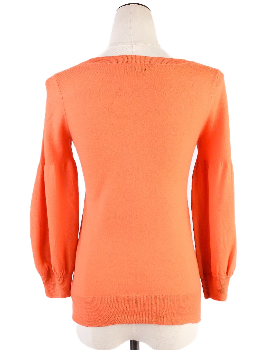 DKNY Orange Wool Cardigan — 3