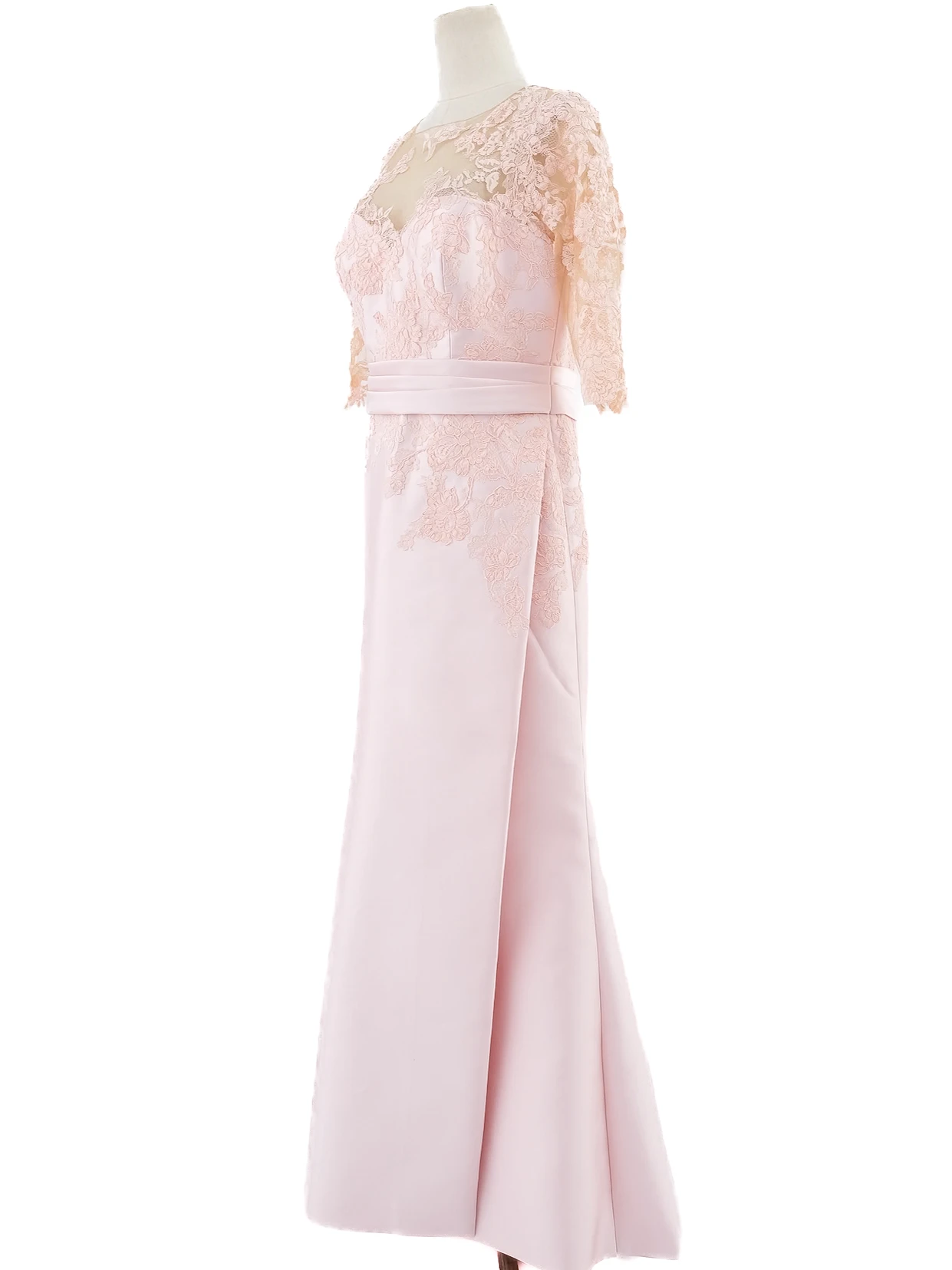 Pronovias Pink Polyester Evening Gown — 3