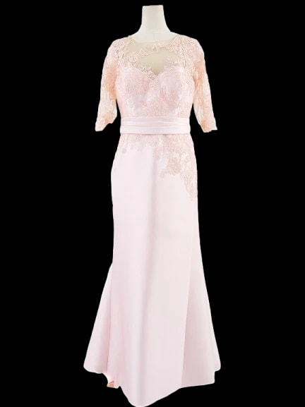 Pronovias Pink Polyester Evening Gown — 1