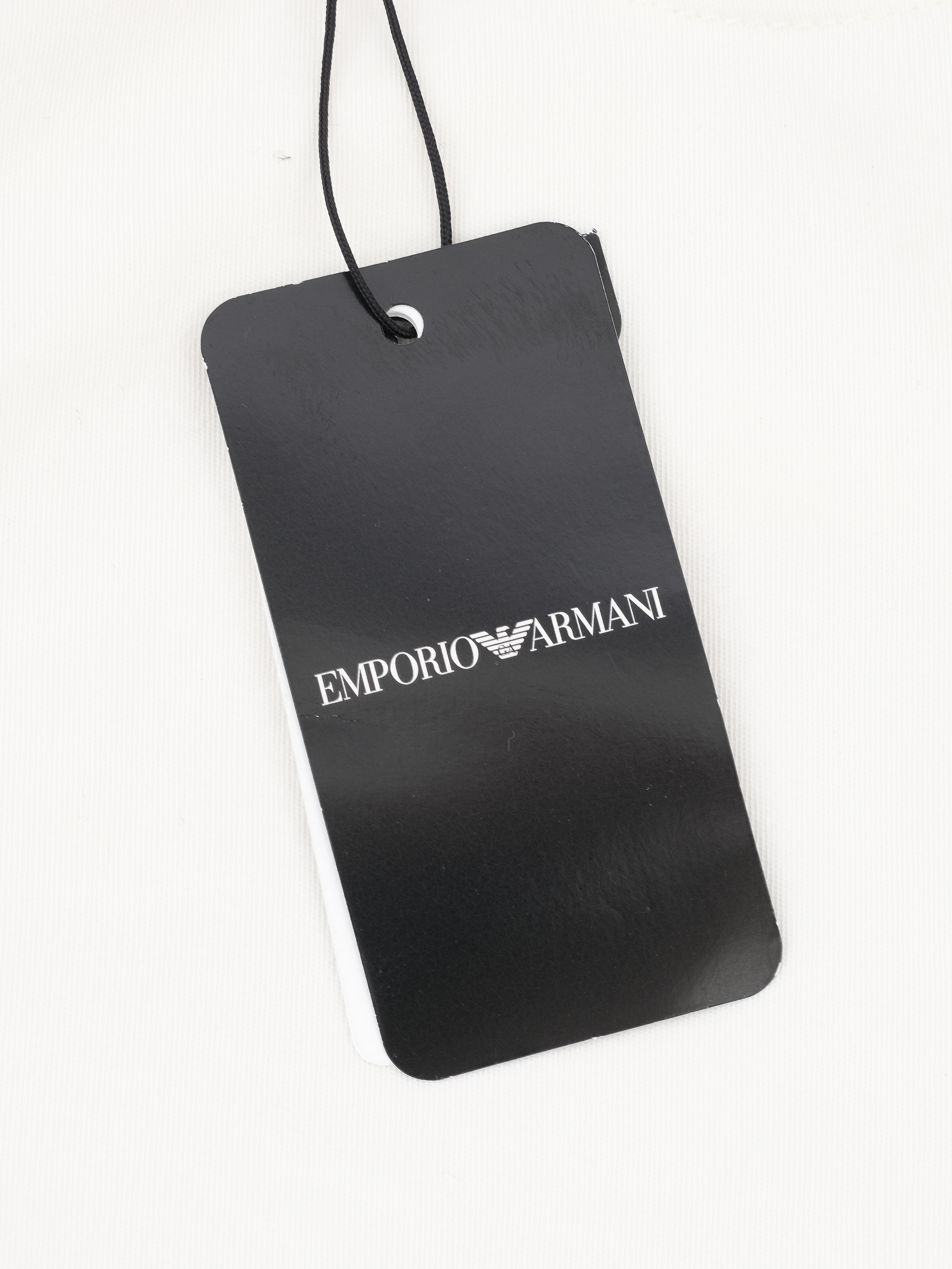 Emporio Armani White Cotton Tapered Jeans — 3