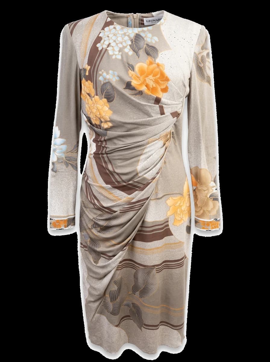 Leonard Silk Long Sleeve Dress — photo 1