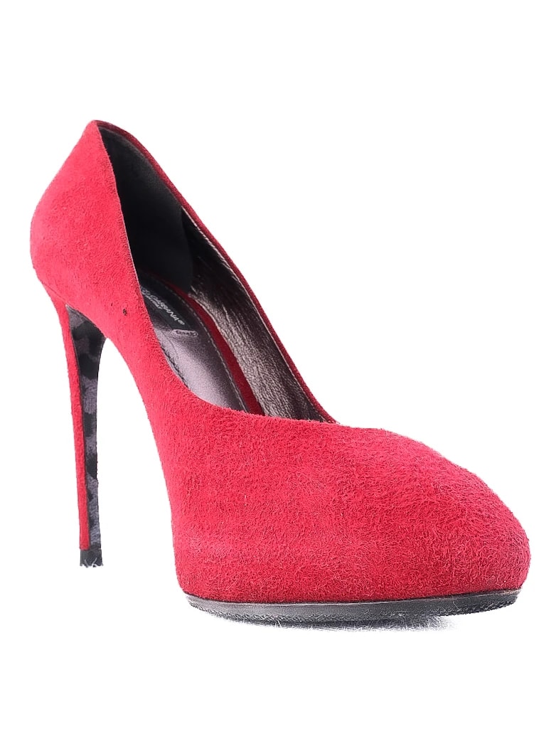 Dolce Gabbana Red Leather Pumps — 3