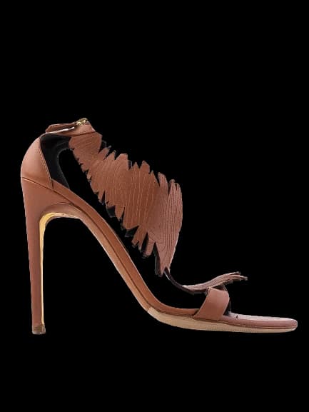 Rupert Sanderson Orange Leather Sandals — photo 1