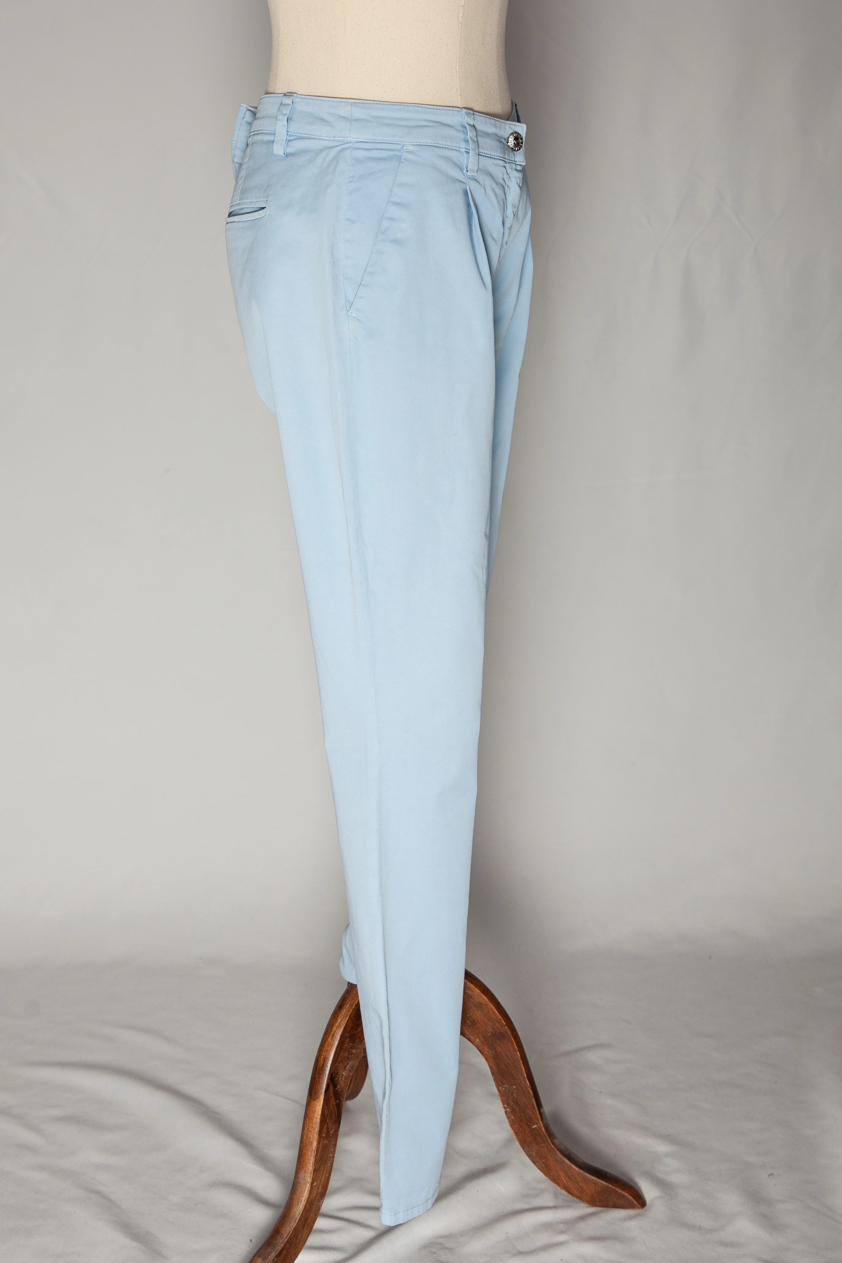 Harmont & Blaine Blue Cotton Tailored Trousers — 3