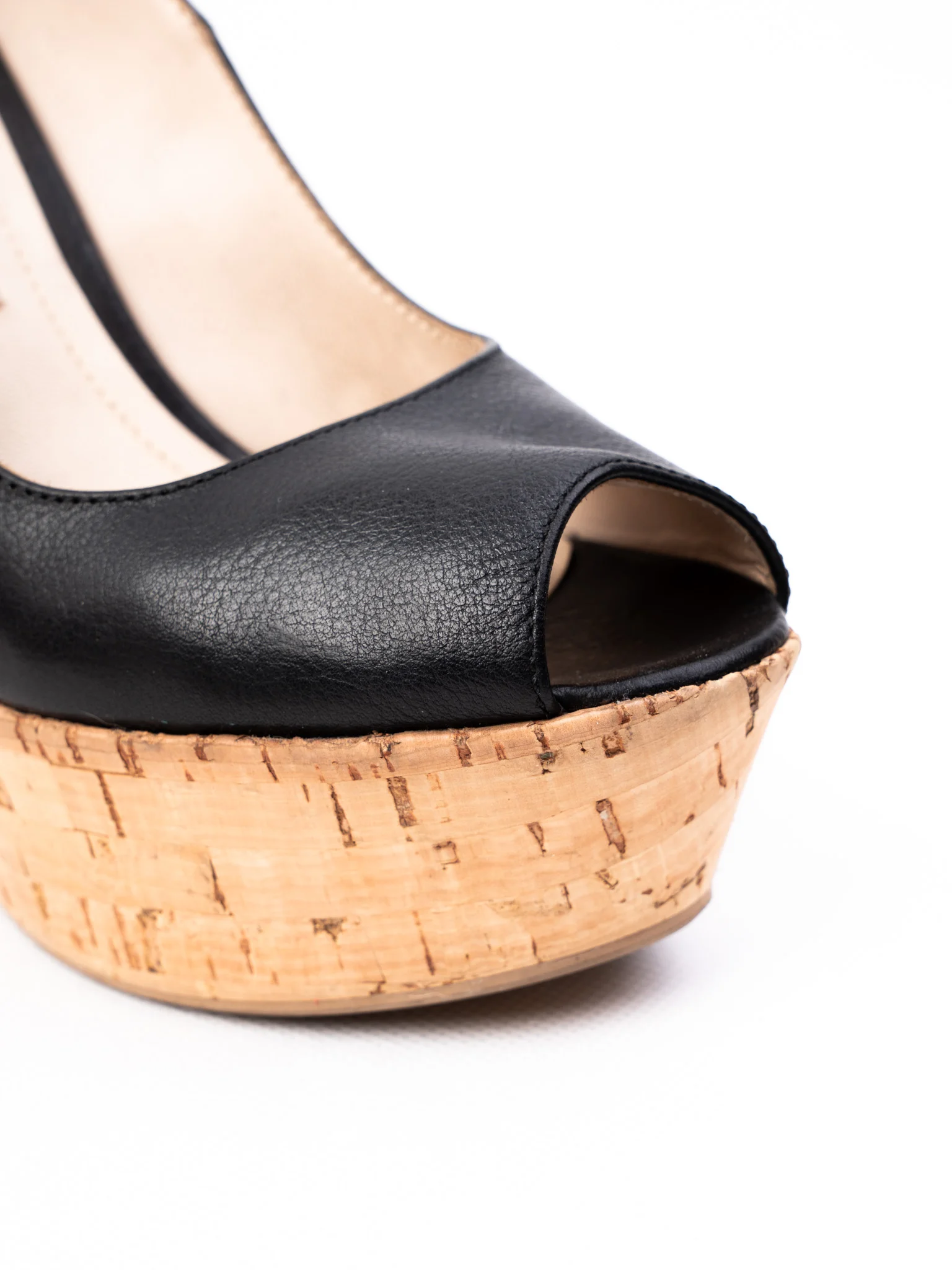 R&Renzi Black Leather Platform Sandals — 2