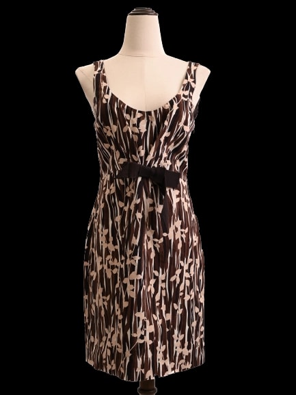 Moschino Orange Len Sleeveless Dress — 1