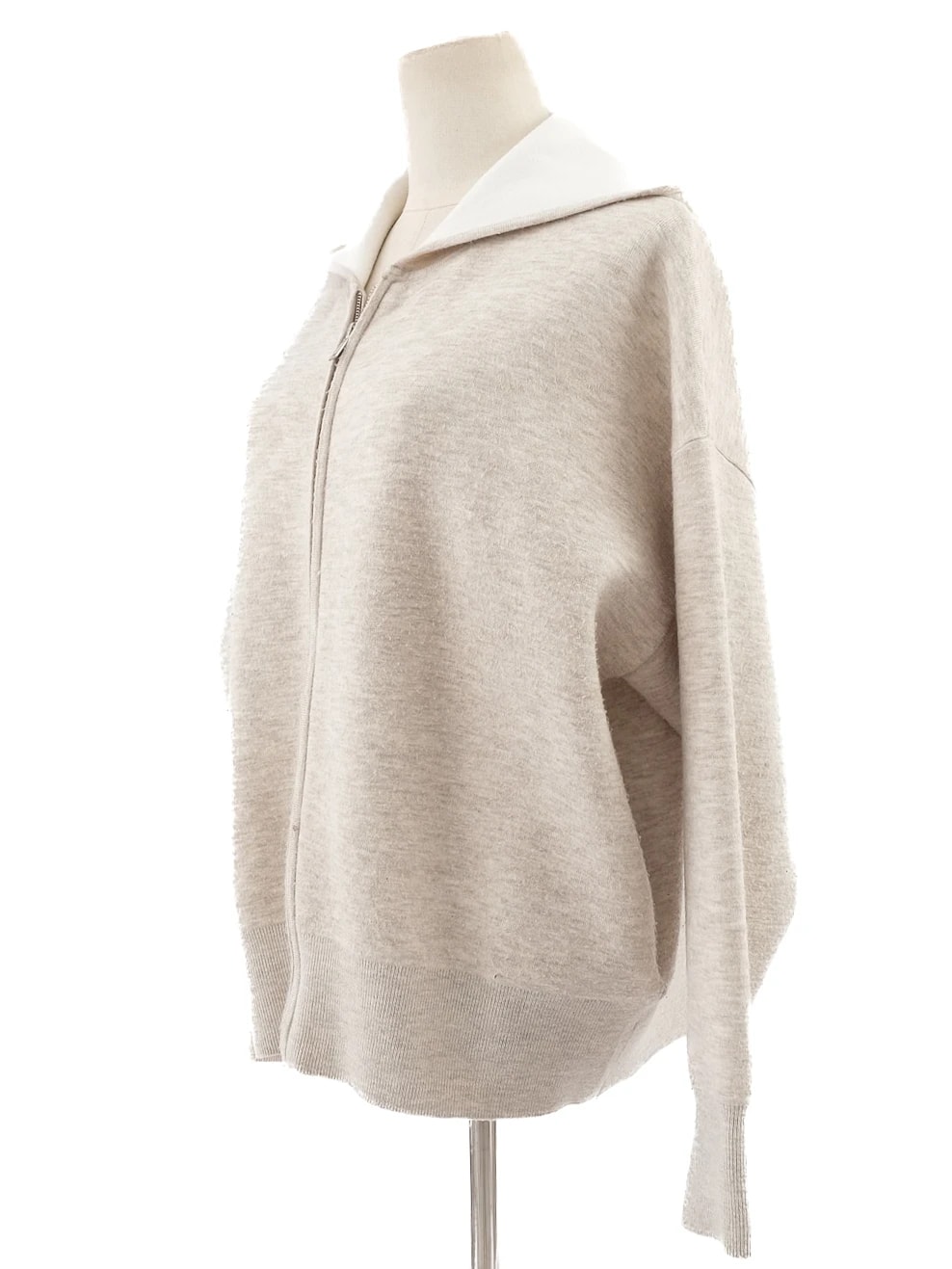 Sandro Gray Nylon Hoodie — 2