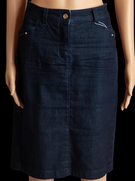 Trussardi Blue Cotton Denim Skirt — photo 1