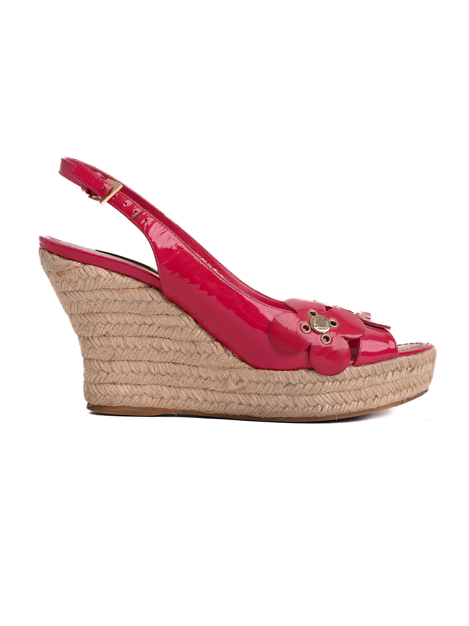 Louis Vuitton Pink Lacquer Platform Sandals — 2