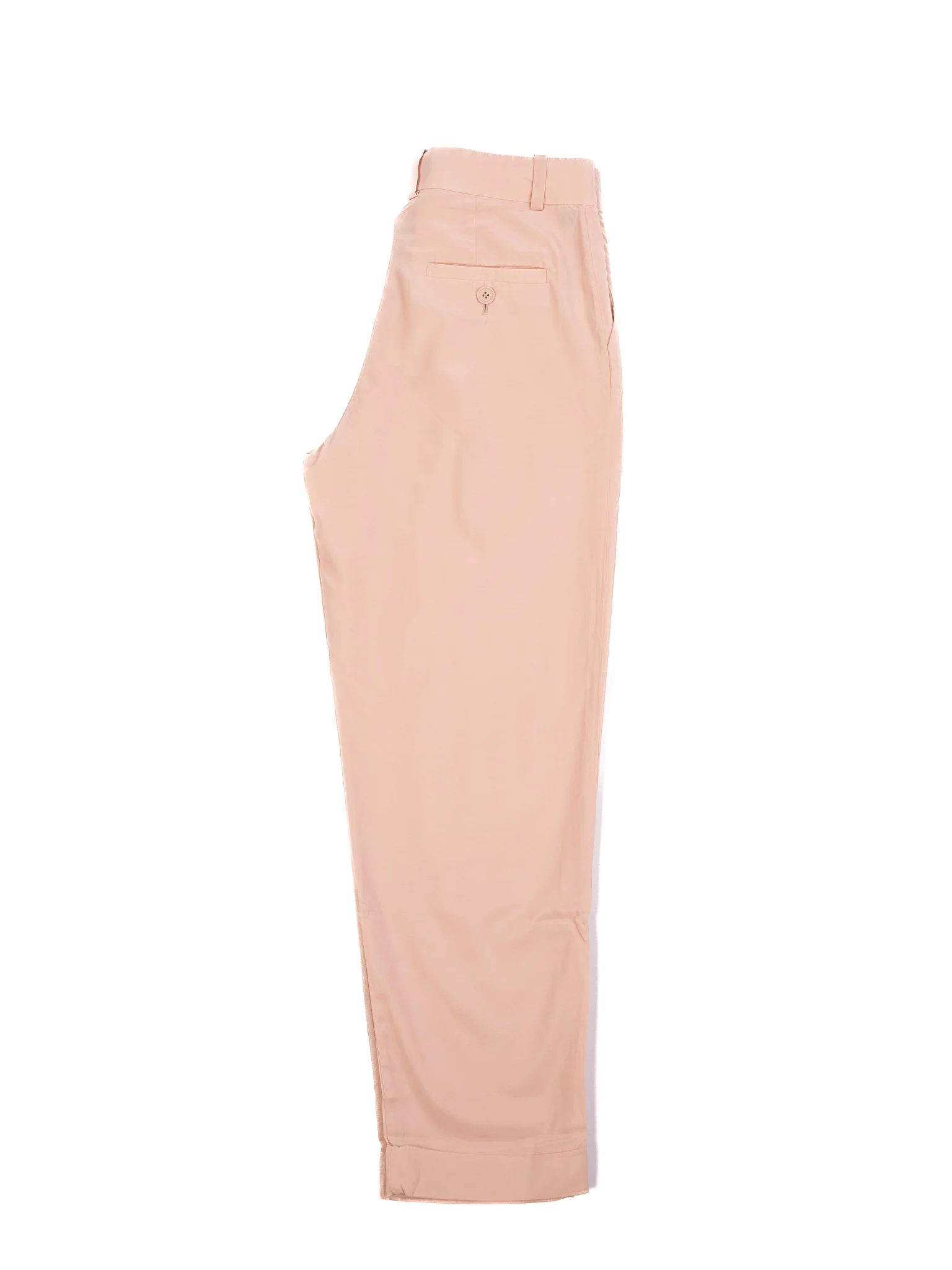 Cos White Polyester Casual Trousers — 2