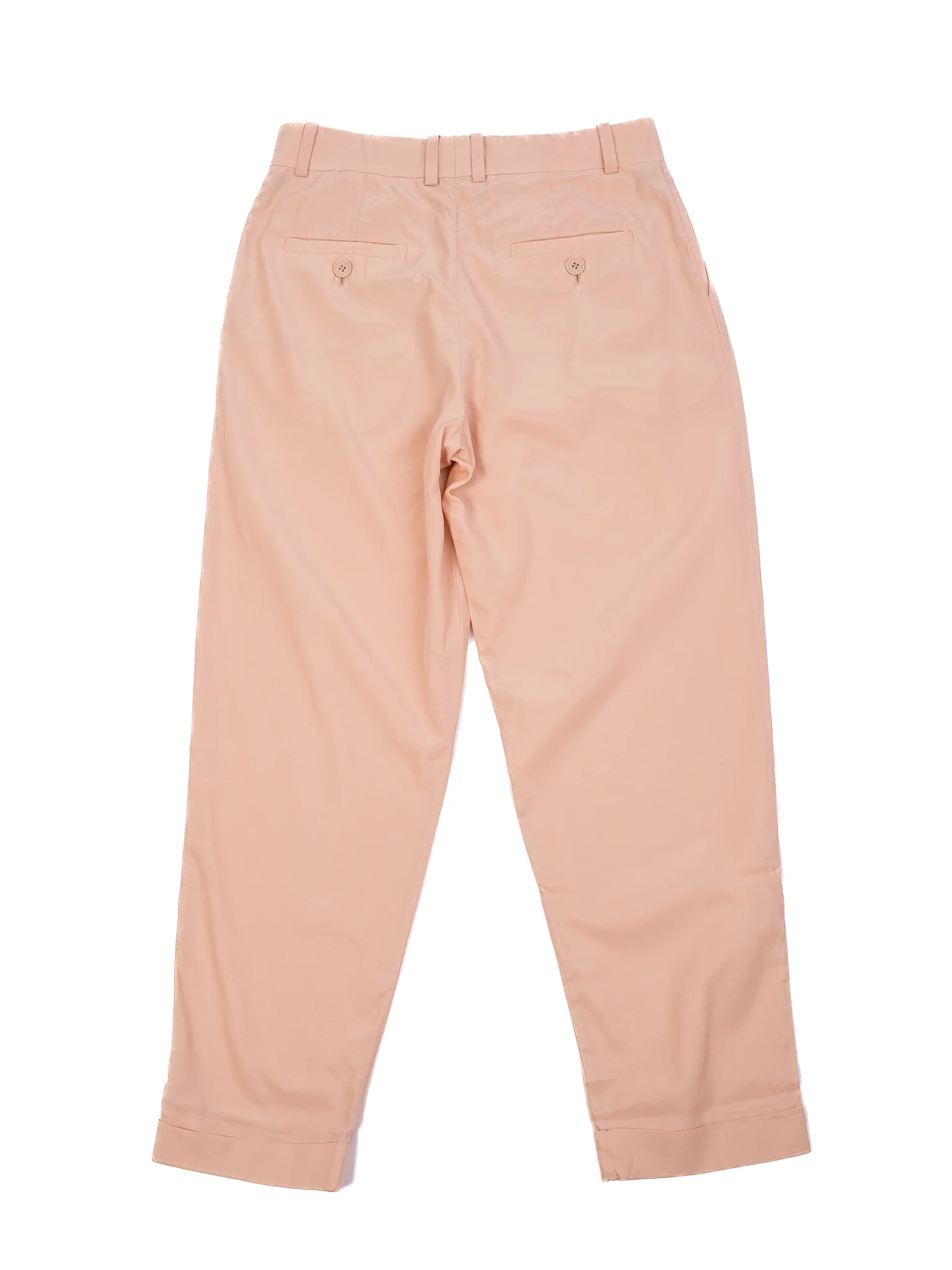 Cos White Polyester Casual Trousers — 3