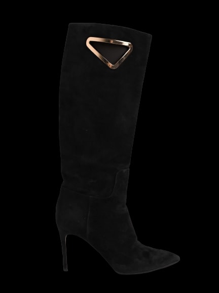 Casadei Black Leather Boots — 1
