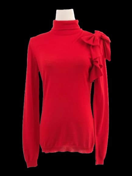 Valentino Red Wool Turtleneck — photo 1