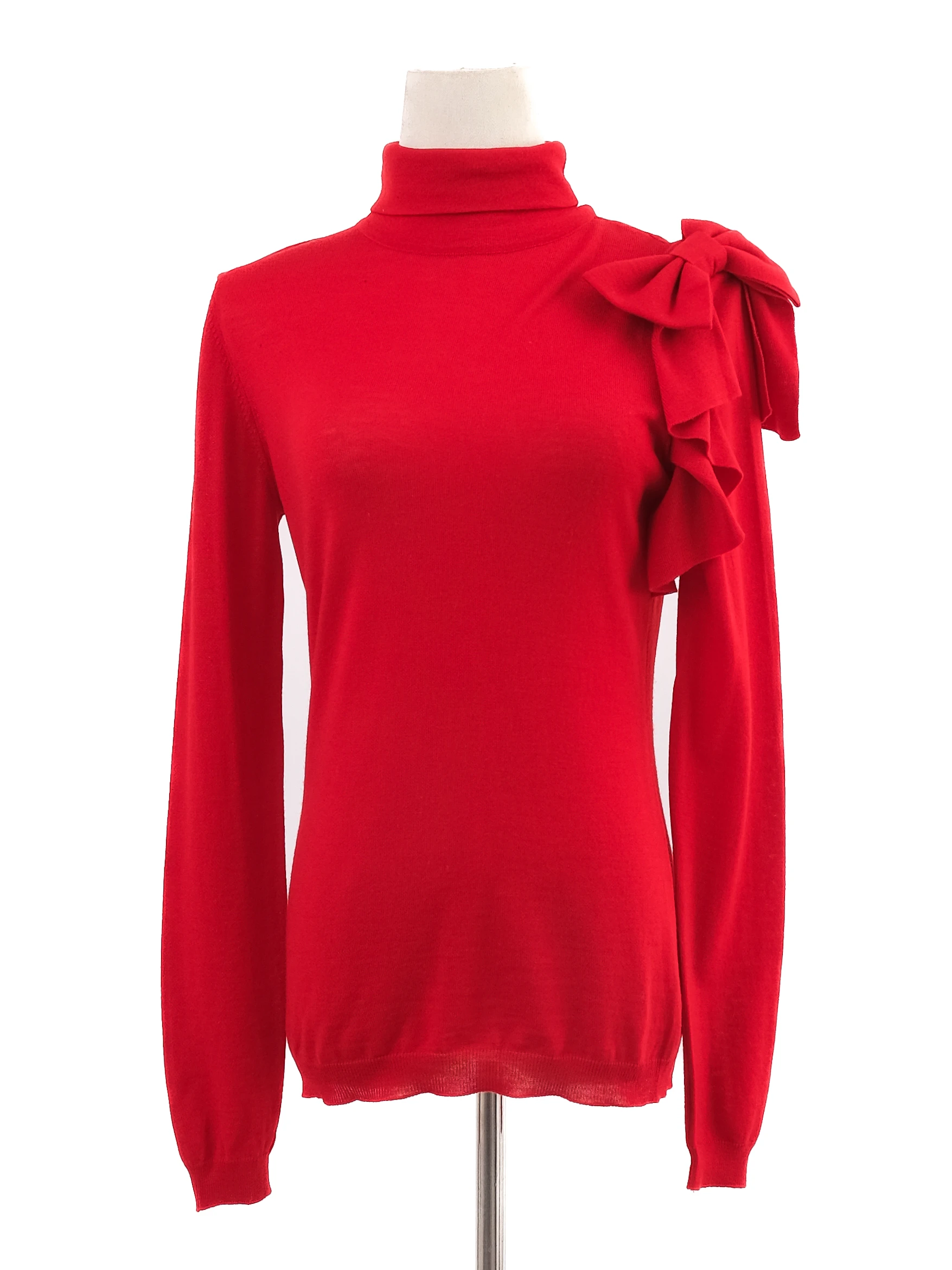 Valentino Red Wool Turtleneck — 2