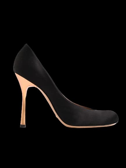 Emporio Armani Black Leather High Heel Pumps — photo 1