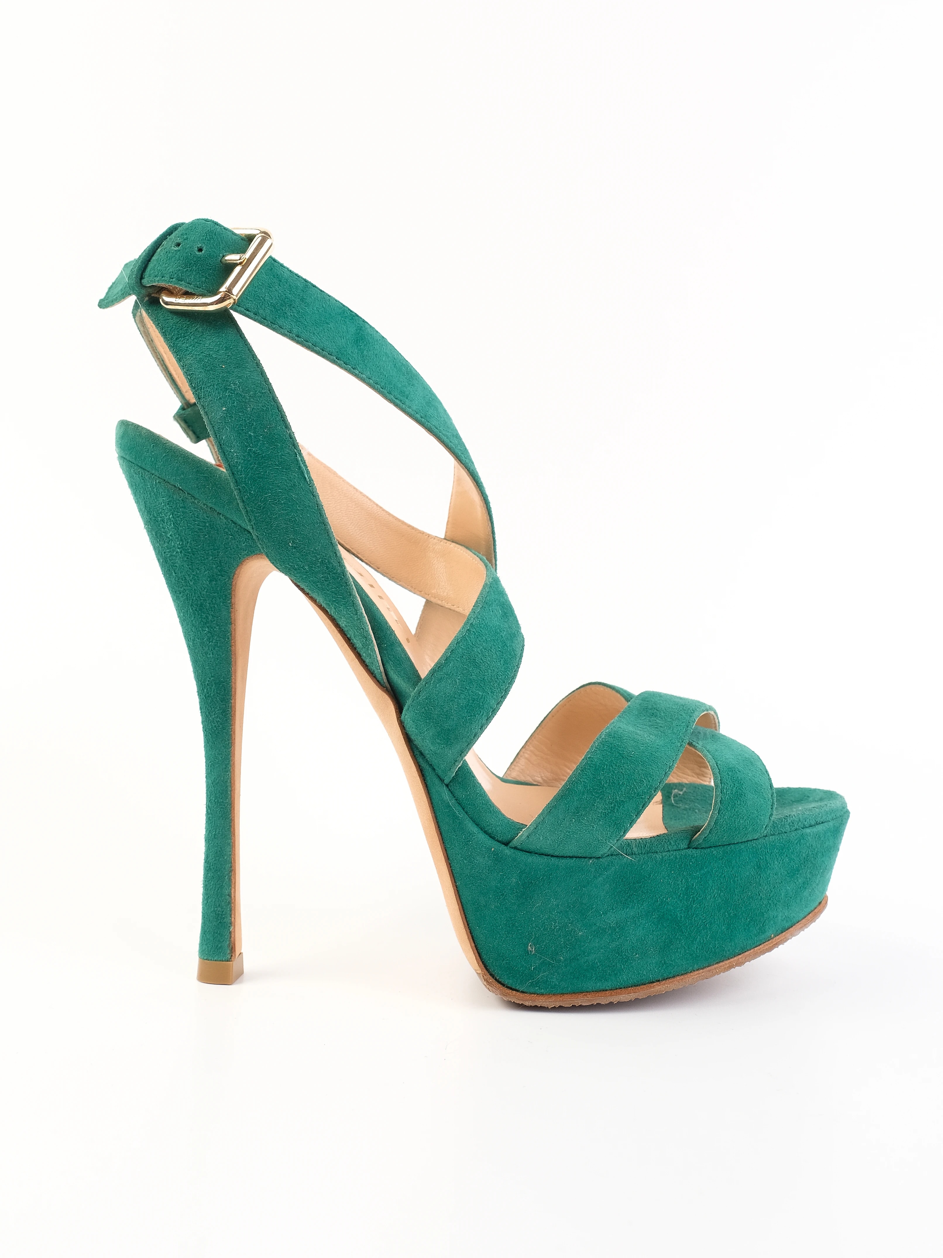 Ballin Blue Leather Sandals — 2