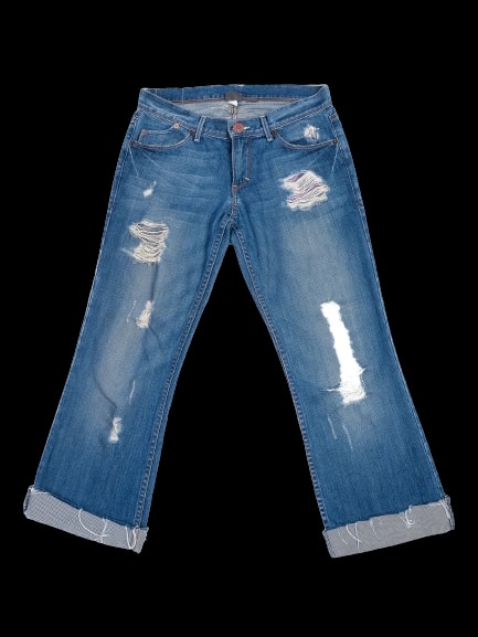 Armani Exchange Blue Cotton Straight Jeans — 1