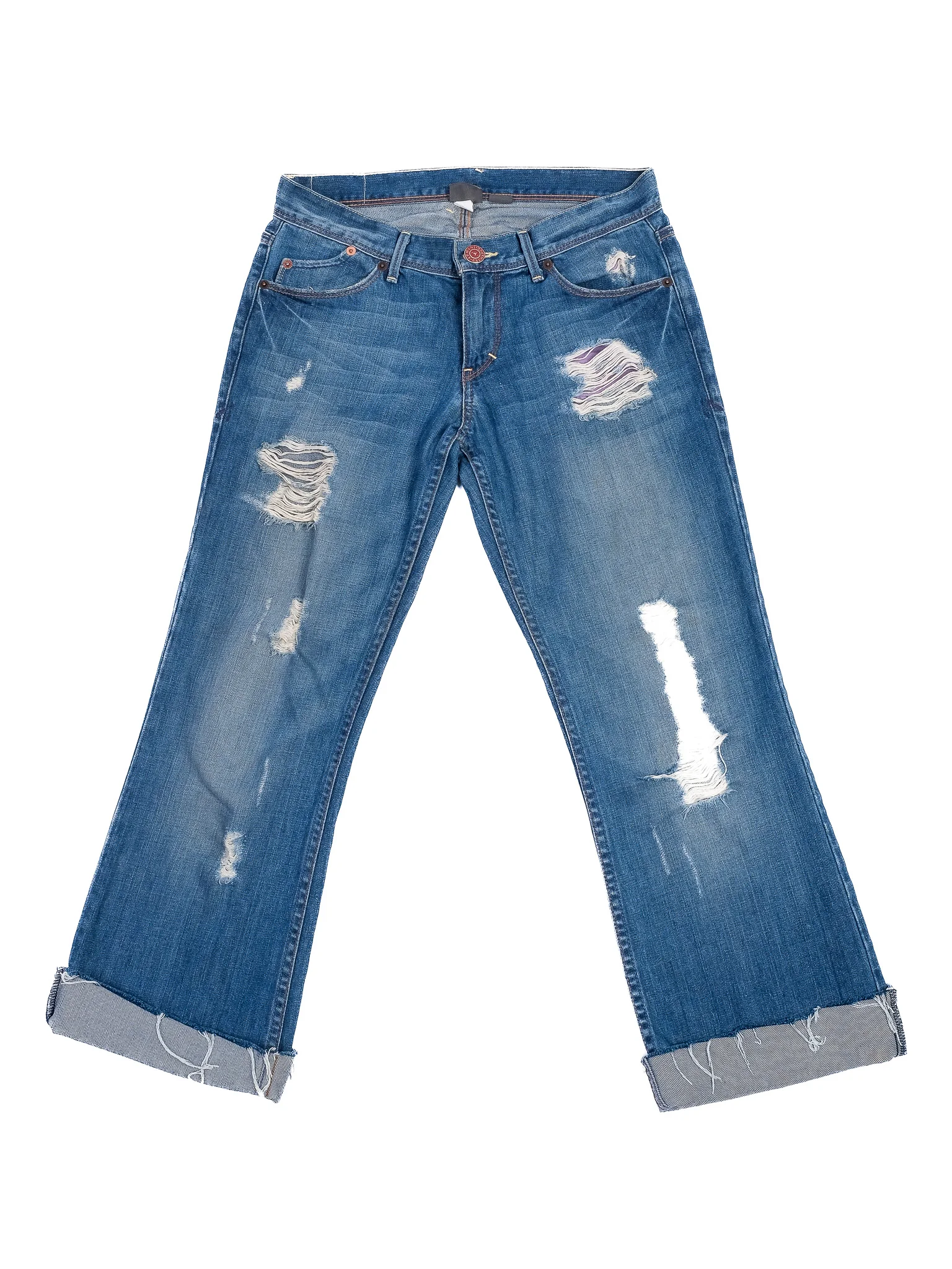 Armani Exchange Blue Cotton Straight Jeans — 3