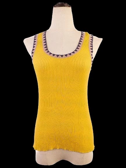 Etro Yellow Cotton Top — photo 1