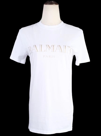 Balmain White Cotton T-Shirt — 1