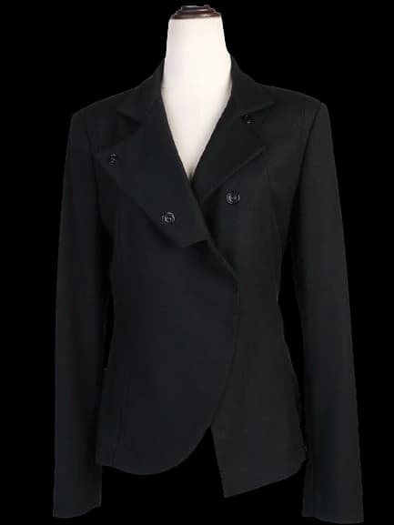 Malloni Black Polyester Blazer — photo 1