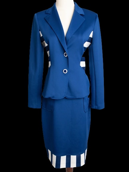 Cannella Blue Skirt Suit — 1