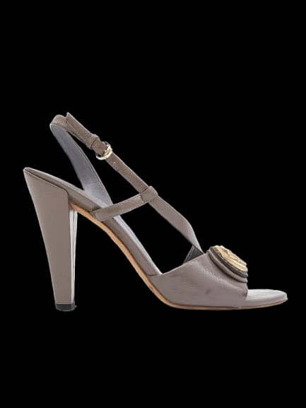Gucci Gray Leather Sandals — photo 1
