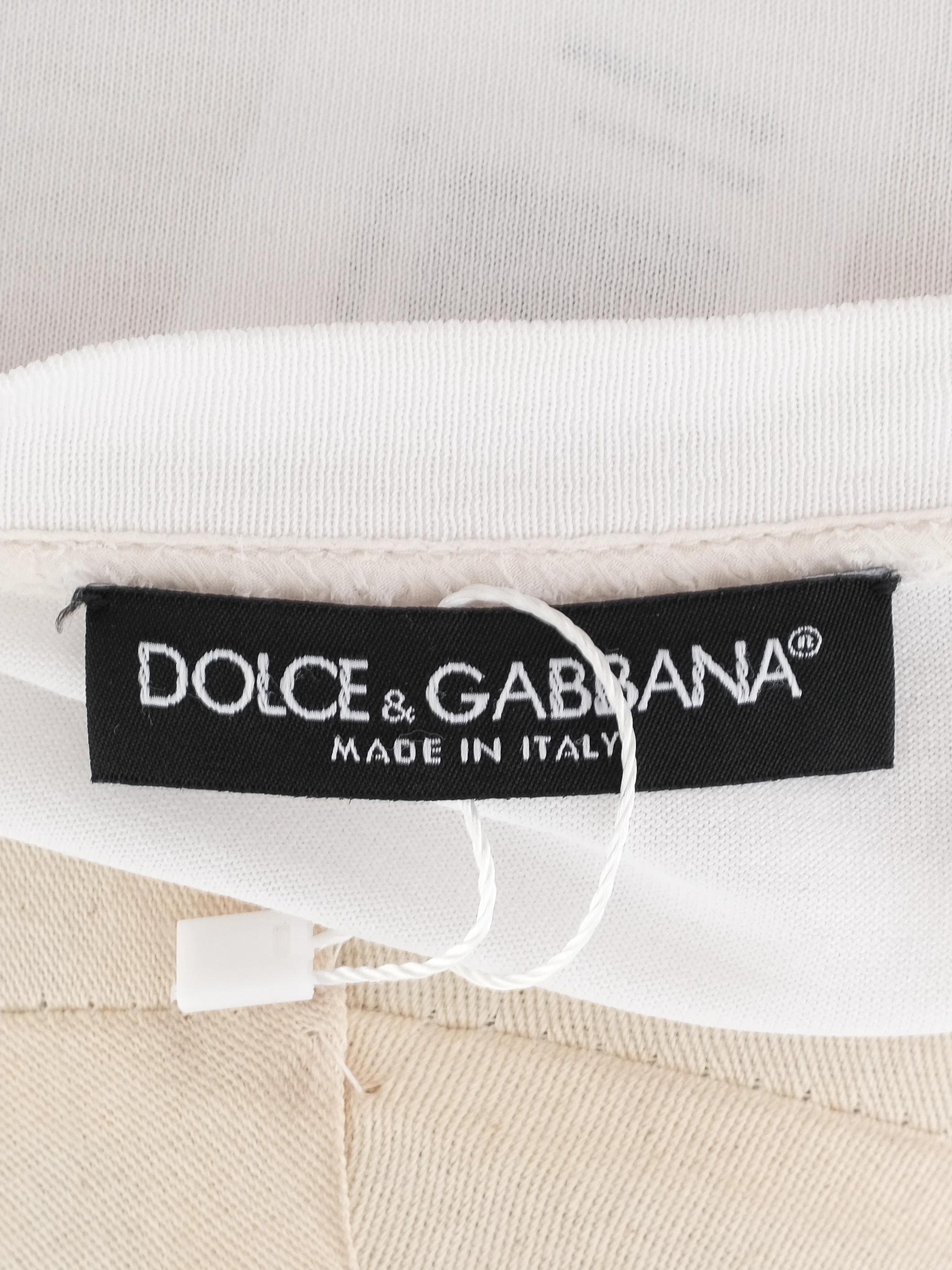 Dolce Gabbana White Cotton T-Shirt — 3
