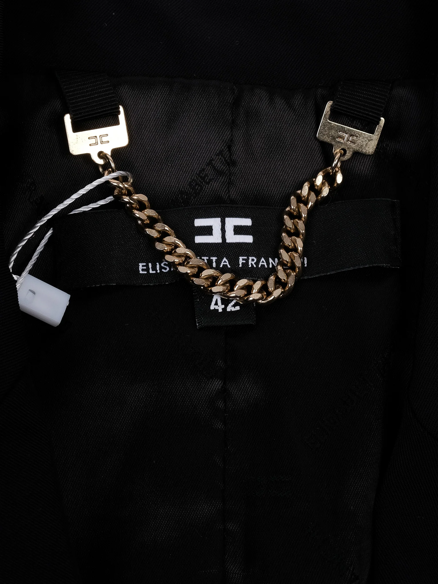 Elisabetta Franchi Black Polyester Blazer — 2