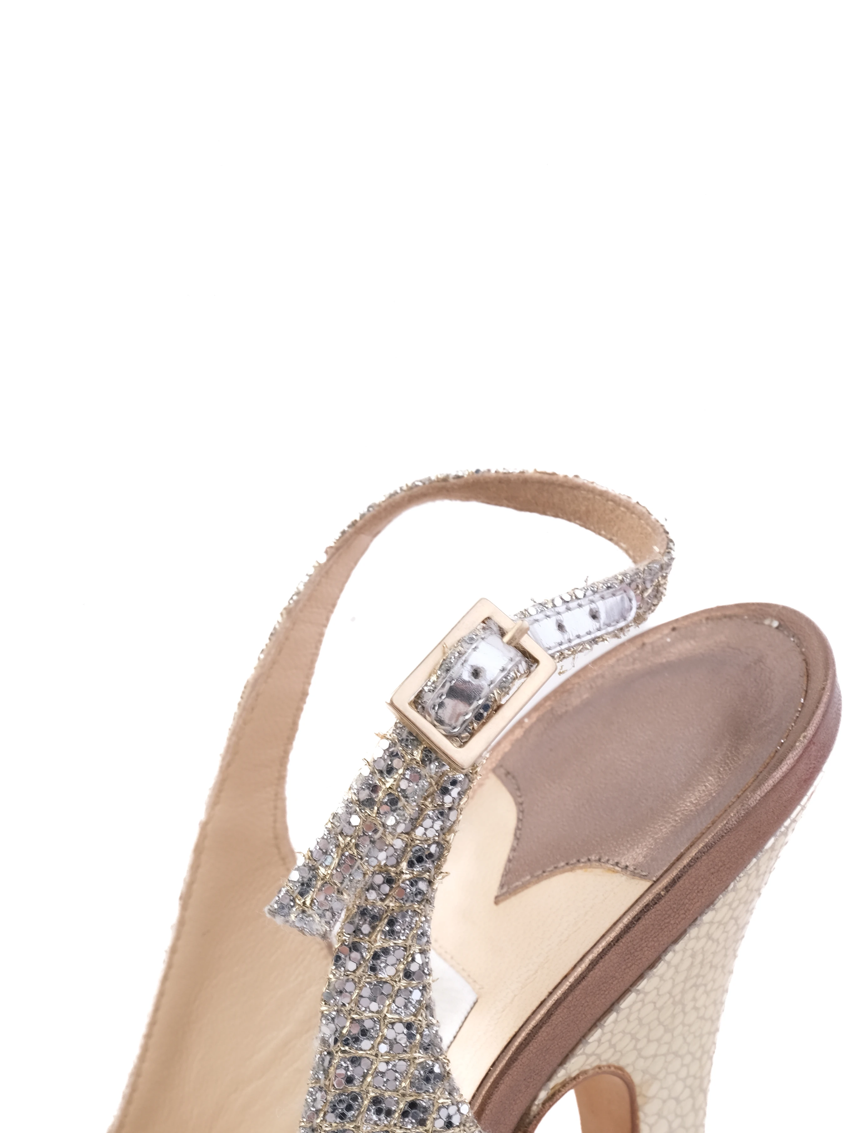 Jimmy Choo Gray Leather Sandals — 3