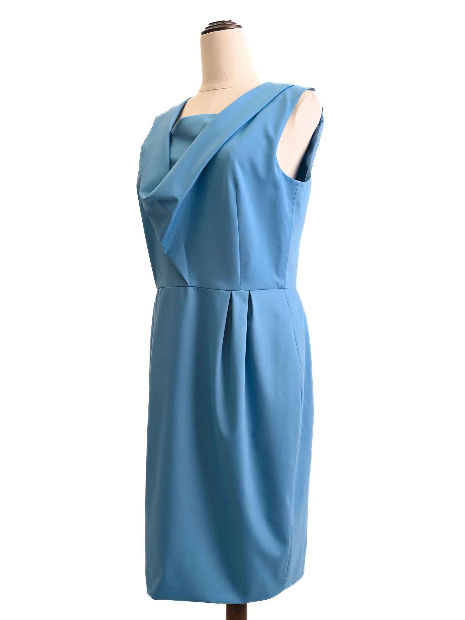 BGN First Blue Polyester Sleeveless Dress — 2