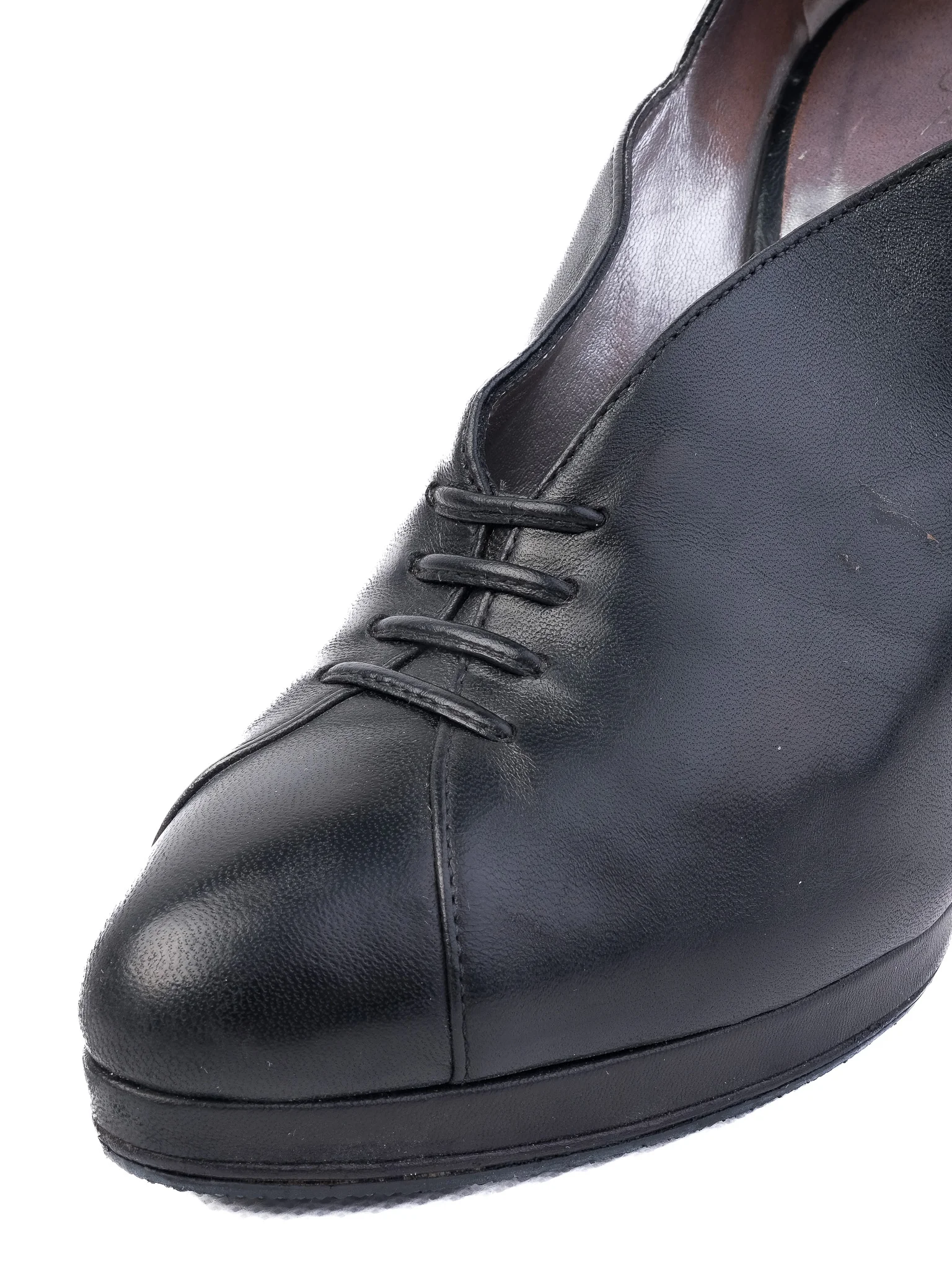 Casadei Black Leather Ankle Boots — 2