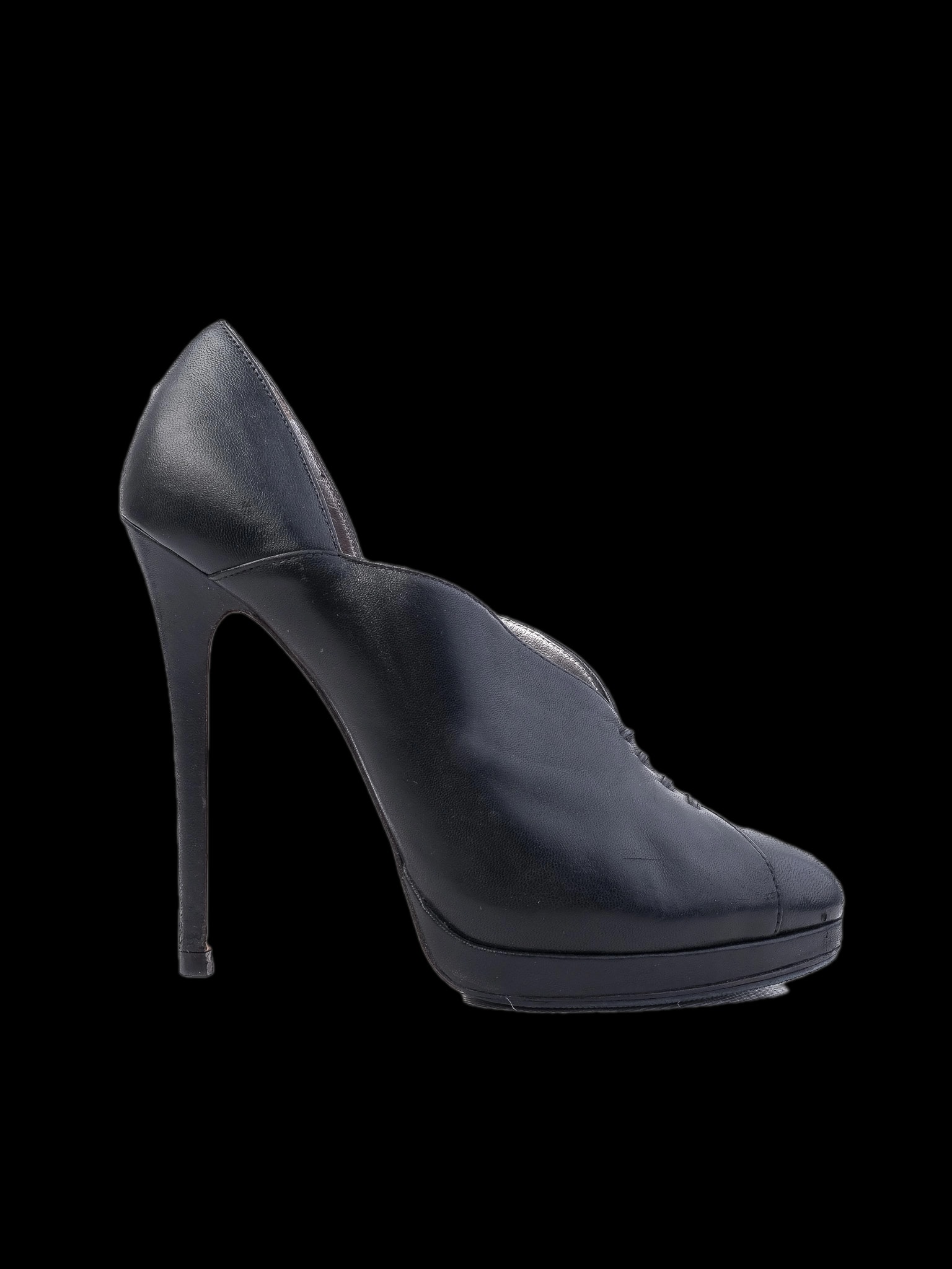 Casadei Black Leather Ankle Boots — 1