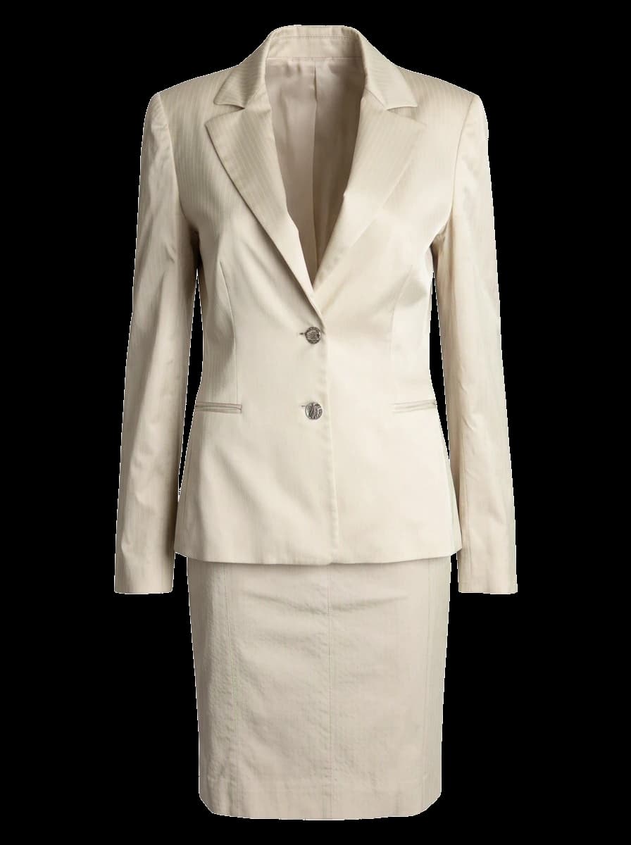 Versace White Viscose Skirt Suit — photo 1