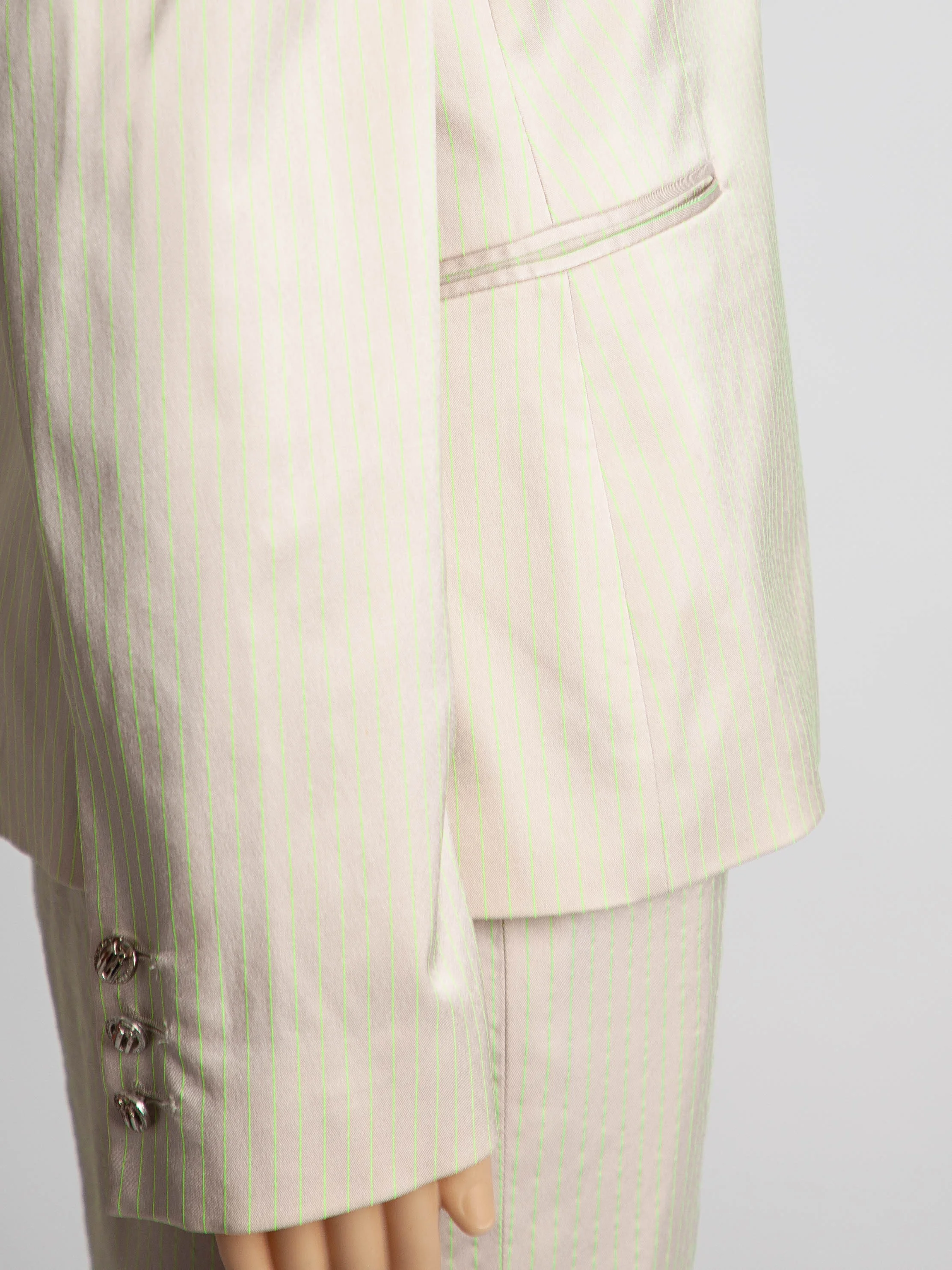Versace White Viscose Skirt Suit — 3