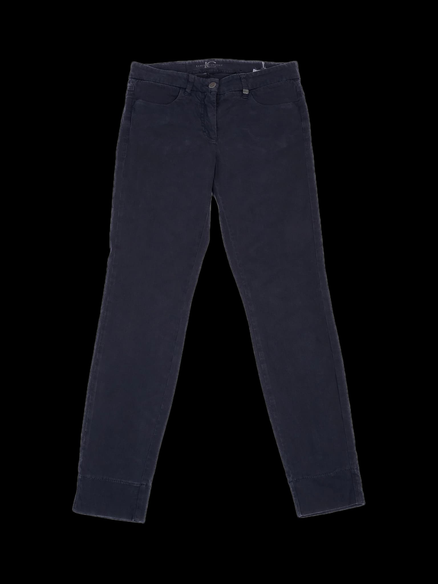 Luisa Cerano Gray Cotton Casual Trousers — photo 1