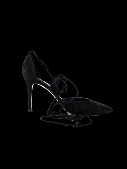 Fabio Rusconi Black Leather Low Heel Sandals — photo 1