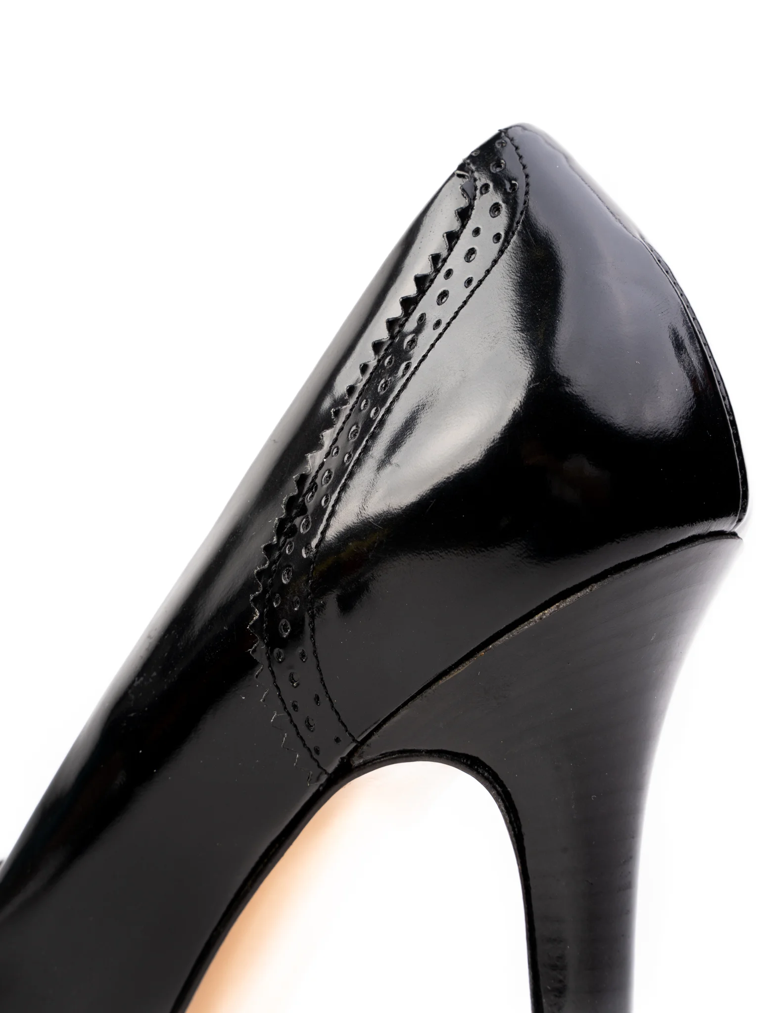 Salvatore Ferragamo Black Leather High Heel Pumps — 3